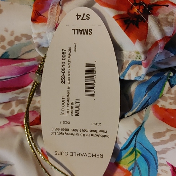 Mynah Exotic Floral One Piece Swimsuit SZ.S NWT - Picture 7 of 9